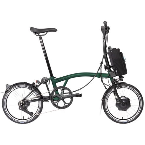 Brompton - Electric C Line 12-speed - Mid Handlebar - Folding Bike