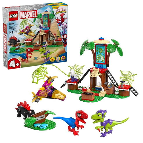 LEGO - Marvel 11200 Spidey And His Amazing Friends Spidey and Gobby’s Raptor Battle at Tree House HQ