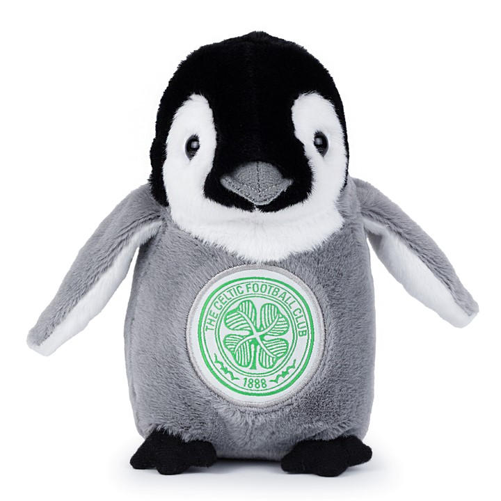 Team Unisex Kids Grey Football Licensed Penguin Soft Toy 19 Cm