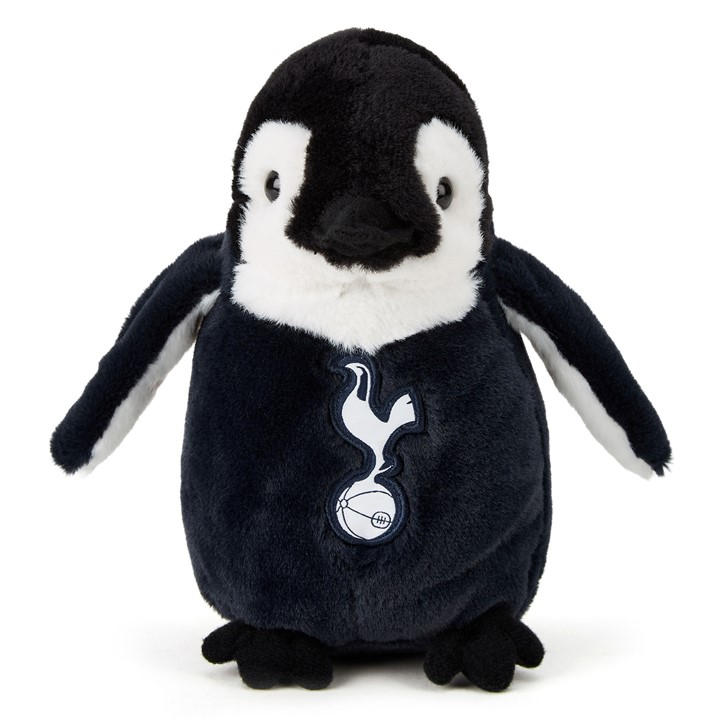 Team Unisex Kids Grey Football Licensed Penguin Soft Toy 19 Cm