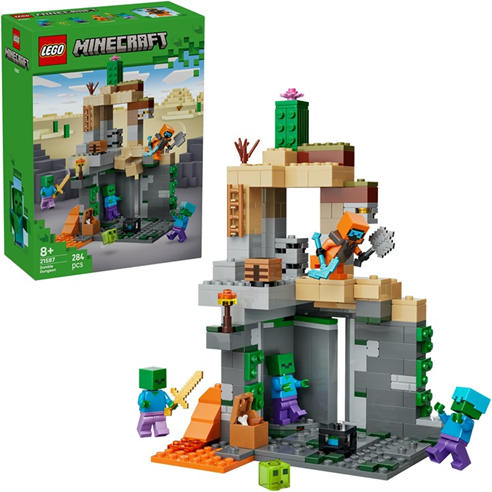 LEGO - Minecraft Zombie Dungeon Building Toy for Kids 21587