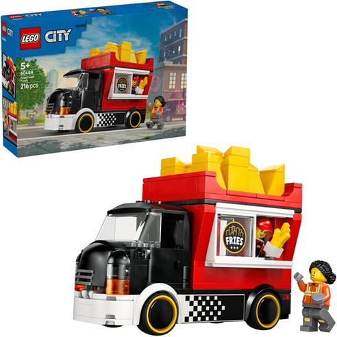 LEGO - City Fries Food Truck Toy with 2 Minifigures 60488