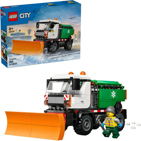 LEGO - City Snowplough Truck Toy Vehicle with Minifigure 60490