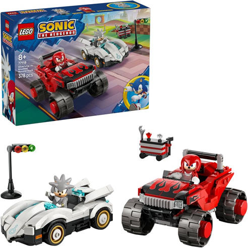 LEGO - Sonic the Hedgehog Silver’s Car vs. Knuckles’ Monster Truck 77118