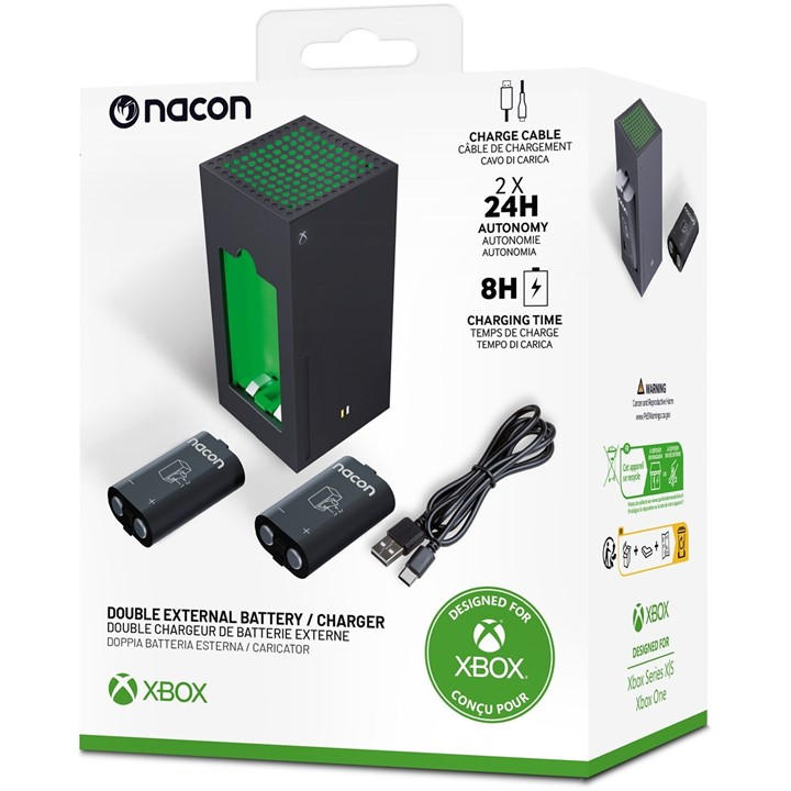 Nacon External Battery Charger for Xbox Controllers - Black