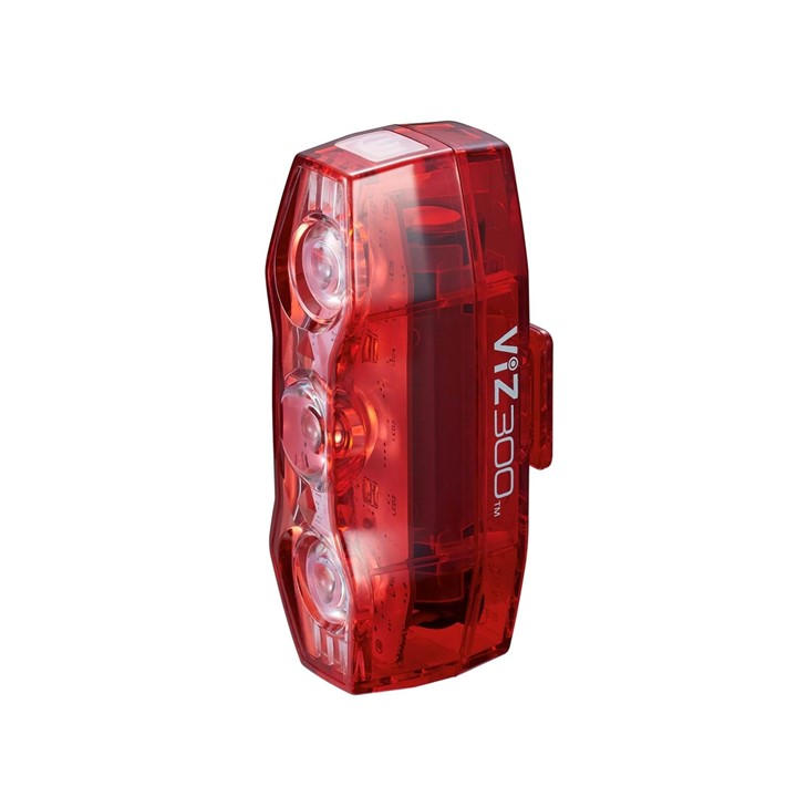 Cateye Unisex Black Viz 300 Rear Bike Light