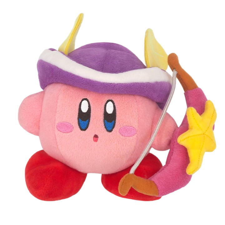 Super Mario Unisex Kids Pink San-Ei Official Kirby Plush Small