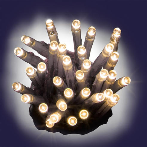 The Spirit Of Christmas - 8ft Warm White Indoor and Outdoor LED Lights