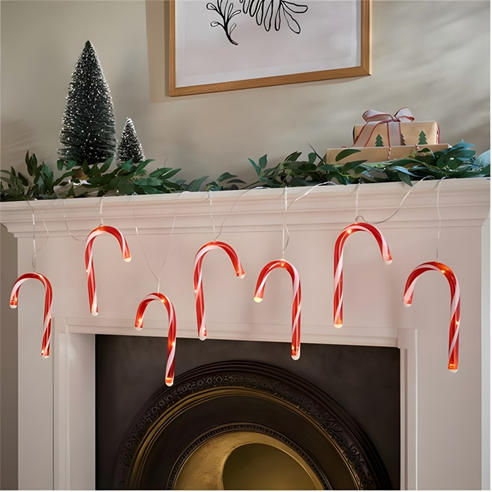 The Spirit Of Christmas - 7pc String Lights 54 Candy Cane one size