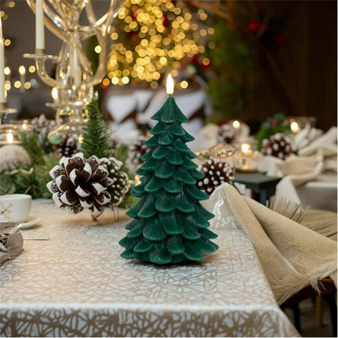 The Spirit Of Christmas - LED Candle  Green One Size