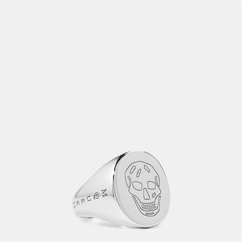ALEXANDER MCQUEEN - Men's Alex Skull Metal Signet Ring