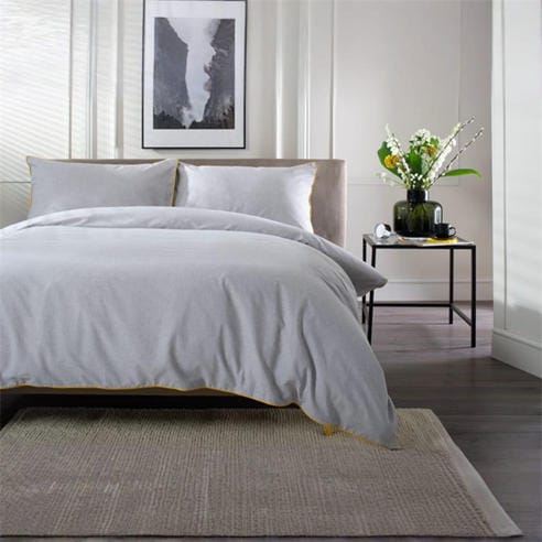 The Lyndon Company - Yorkie Grey Duvet Cover Set
