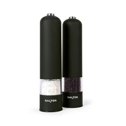 Salter - Electronic Salt & Pepper Mills - Matt Black