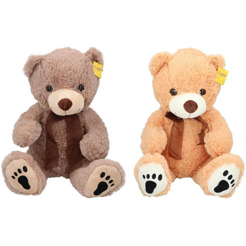 Edco - Bear with Ribbon Plush Toy