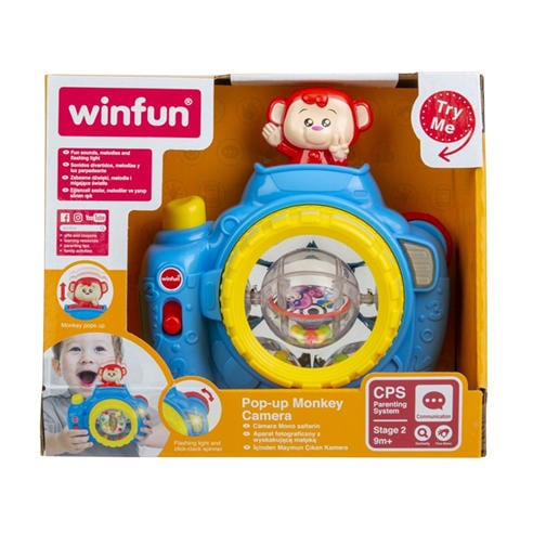 Winfun - My First Baby Selfie Phone & Pop Up Monkey Camera Twin Pack