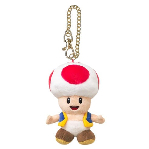 Super Mario - Super Mario Toad Plush Keychain