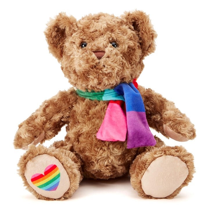 Zappi Co Zappi Co Pride Classic Bear Soft Toy 25 cm - Brown