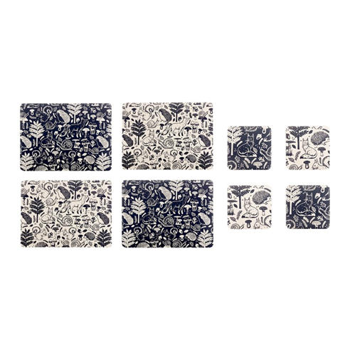 Price and Kensington - Woodland placemat and coaster 8pce set