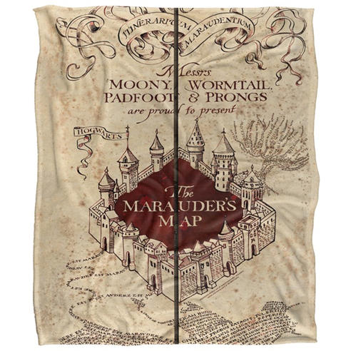 Harry Potter - Marauders Map Blanket