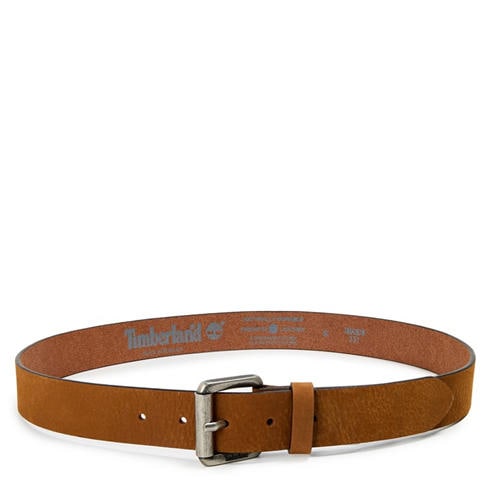 Timberland - 35mm Washed Nubuck Belt Wheat