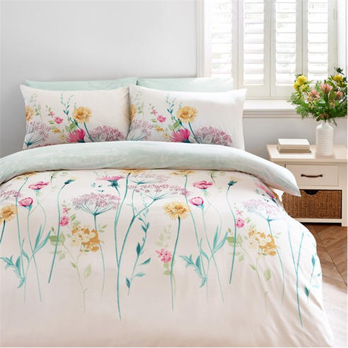 Catherine Lansfield - Meadowsweet Floral Duvet Cover Set
