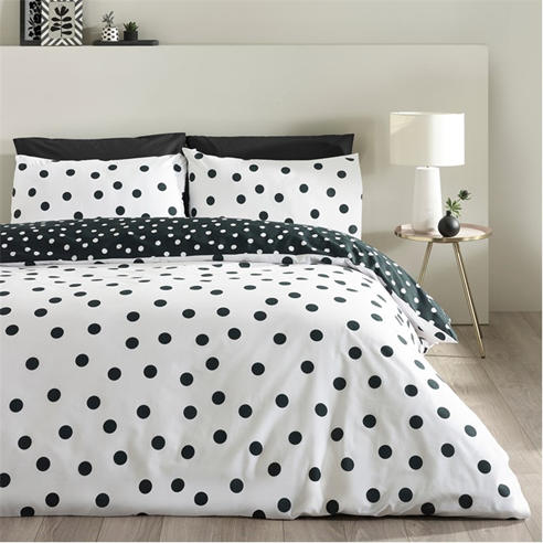 Catherine Lansfield - Polka Dot Duvet Cover Set