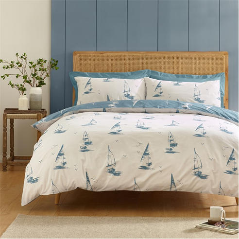 Catherine Lansfield - Salcombe Boats Duvet Cover Set