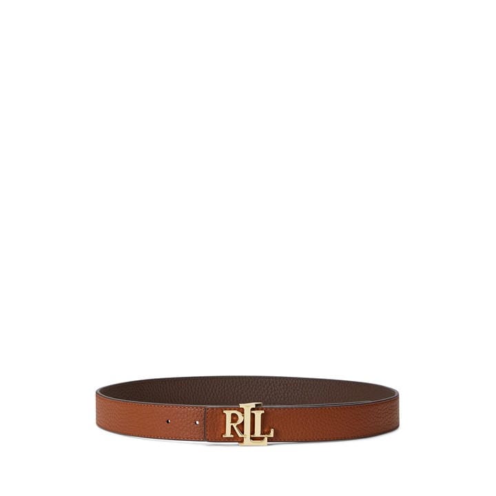 Lauren By Ralph Lauren Women's Brown Reversible Leather Belt Medium