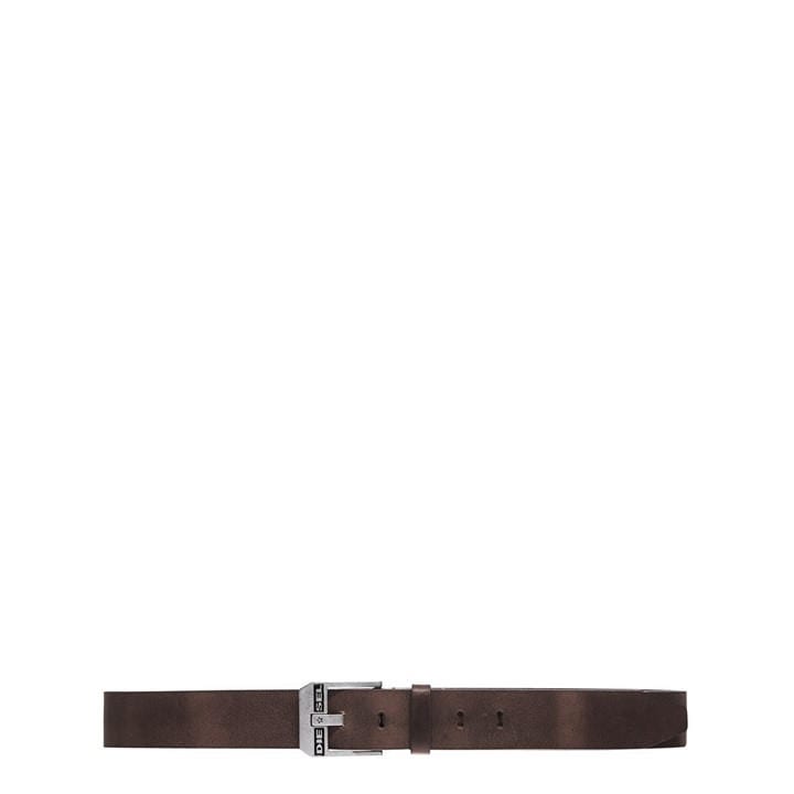 Diesel Men's Brown Bluestar Leather Belt Large