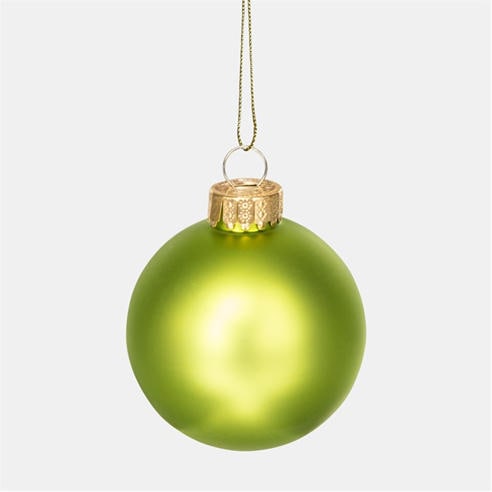 The Spirit Of Christmas - 9pk 60mm Glass Bauble Multicolor