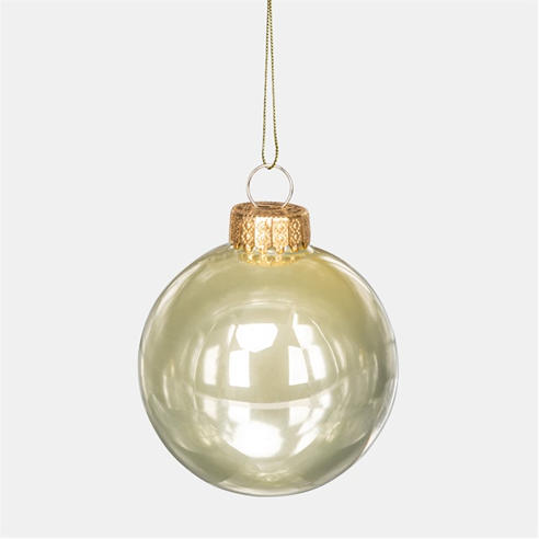 The Spirit Of Christmas - 9pk 60mm Glass Bauble Multicolor