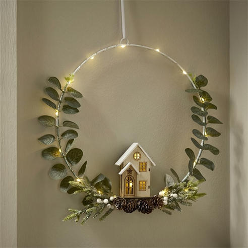 The Spirit Of Christmas - 30cm LED Hanging House Decoration