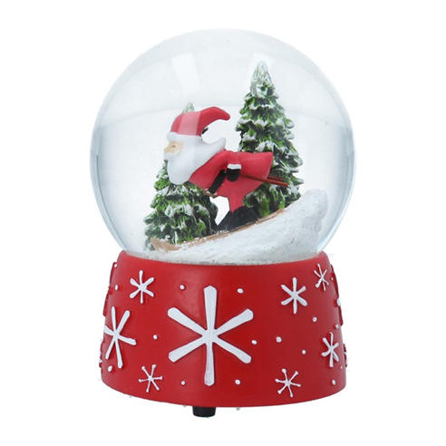 Gisela Graham - Santa Snow Globe Christmas Decoration