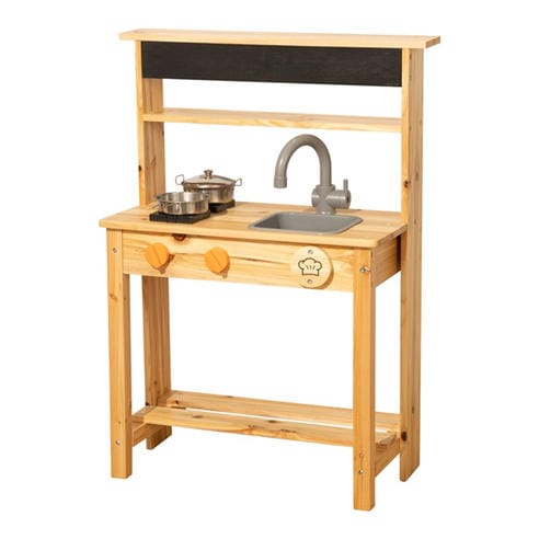 Tooky Toy - Wooden Mud Kitchen with Chalkboard