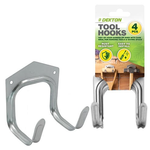 Dekton - 4 Piece Garden Tool Hook Set