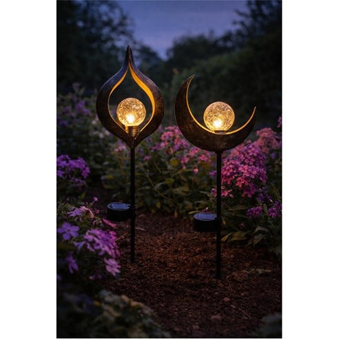 Linea - Sun and Moon Solar Stake Lights 63