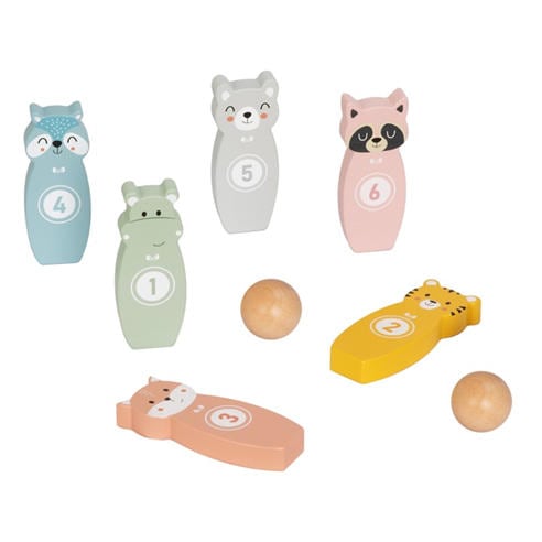 Tooky Toy - Wooden Animal Bowling Game