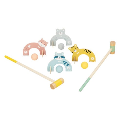 Tooky Toy - Wooden Animal Croquet Game