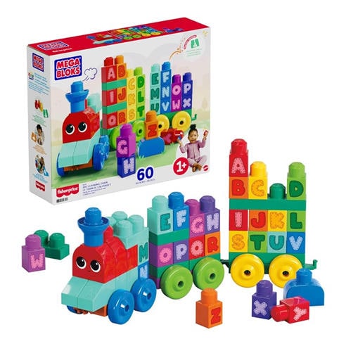 Mega Bloks - Mattel Mega Bloks Building Basics Abc Learning Train
