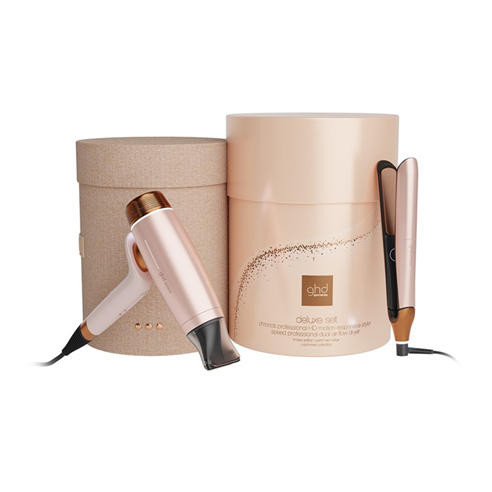 GHD - ghd Deluxe Speed Hair Dryer and Chronos Hair Straightener Festive Gift Set in Cashmere Beige