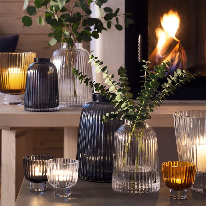 Clear - LSA - Pleat Vase