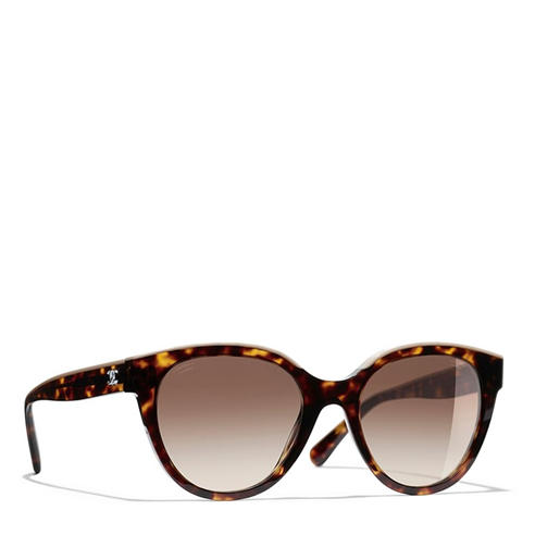 CHANEL - CHANEL ROUND HAVANA CC SUNGLAS