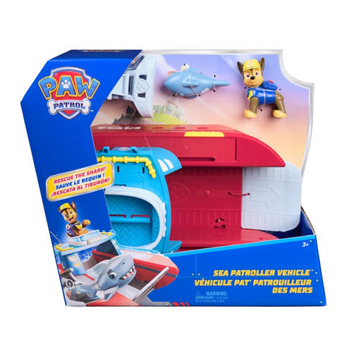 Paw Patrol - PAW Patrol Sea Patroller Playset with Chase and Shark Figure