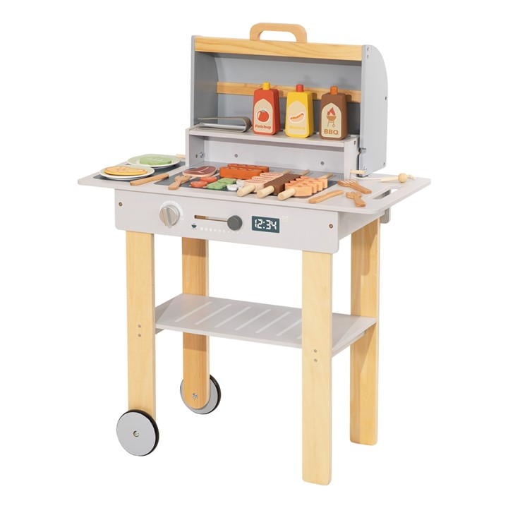 Tooky Toy Unisex Kids Multi Wooden Bbq Playset