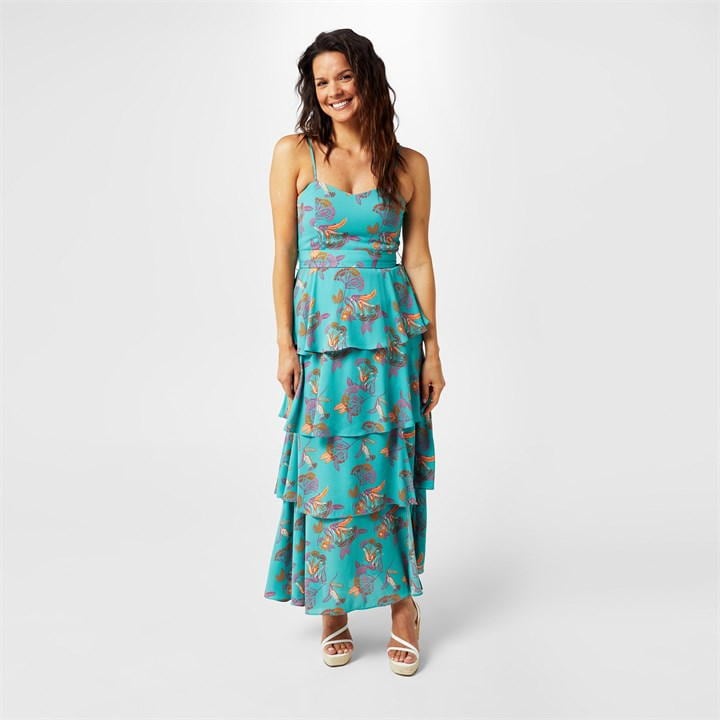 BIBA BIBA TIERED MAXI DRESS
