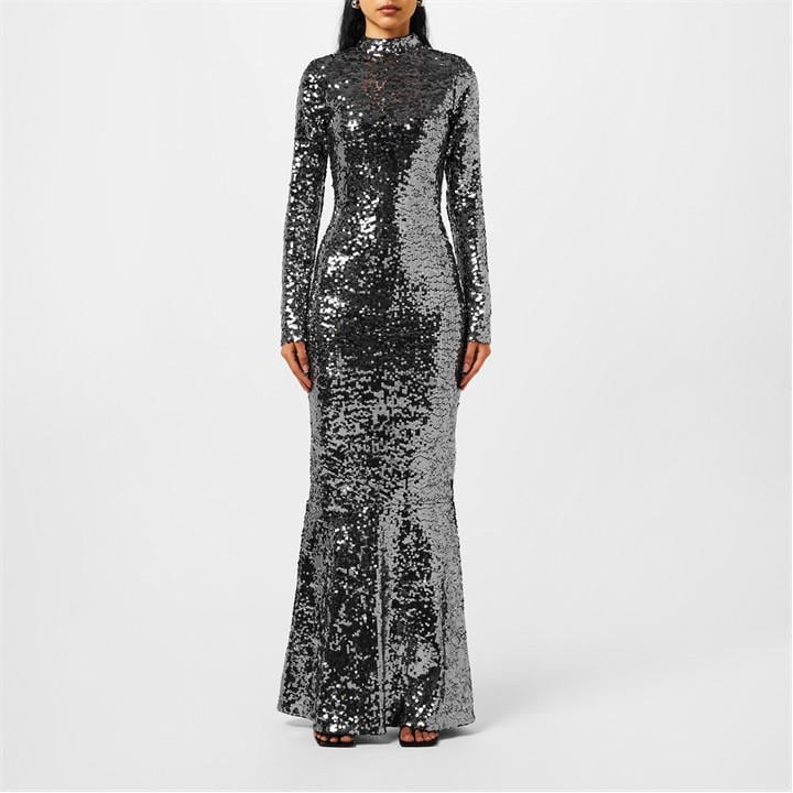GOOD AMERICAN SEQUIN MAXI DRESS