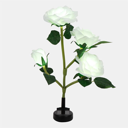 Streetwize - Solar White Rose Stake Light