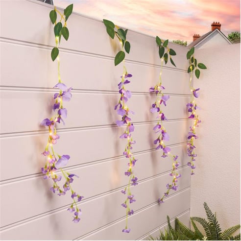 Streetwize - Solar Decorative Wisteria Flower Lights