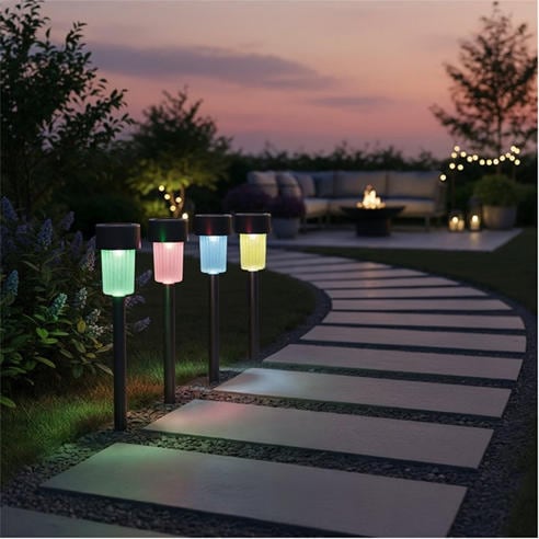 Streetwize - Solar Stake Lights - Colour Changing 4-Pack
