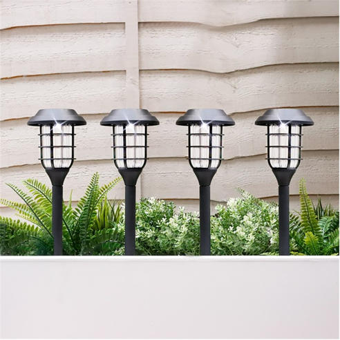 Streetwize - Solar Stake Light Bright White Glow - 4-Pack